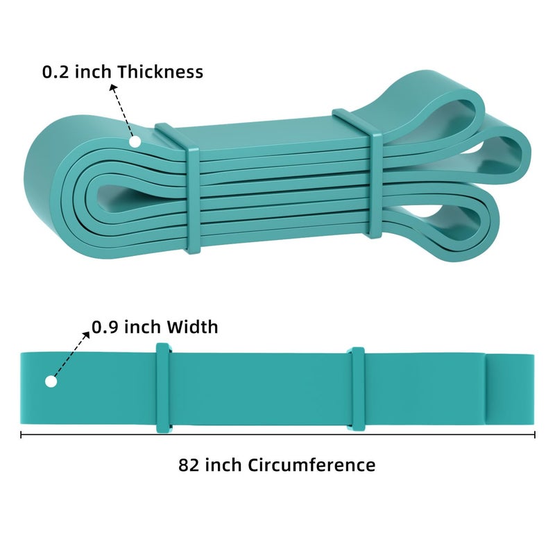 WSAKOUE Resistance Bands  Pull Up Bands  Pull Up Assist Band Exercise Resistance Bands for Men & Women Working Out  Body Stretching  Physical Therapy  Muscle Training - Green - Image 2